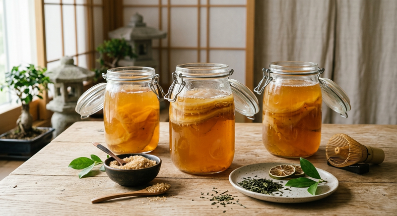 Japanese Kombucha Unveiled: Traditional Brewing Methods, Unique Flavors & Science-Backed Benefits